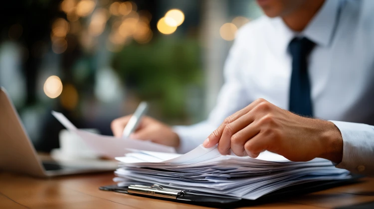 申請書類に対してスマホからFB依頼が可能